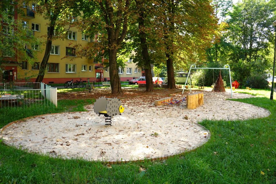 Park kieszonkowy przy ul. Miechowity w Krakowie